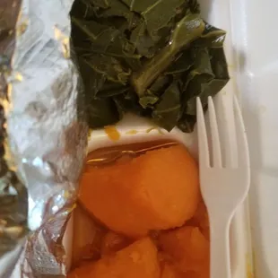 Greens and yams