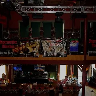 a view from the second floor