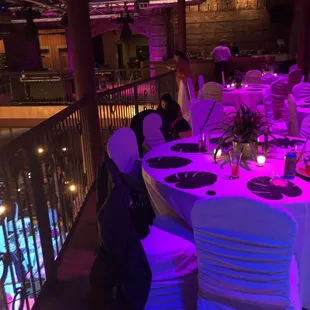 a table set up for a party