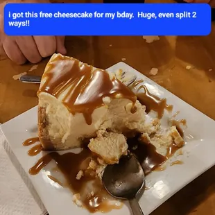 a slice of cheesecake on a plate