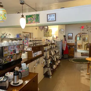 the interior of the store