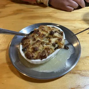 Bourbon Glazed Bread Pudding