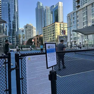 Pickle ball court