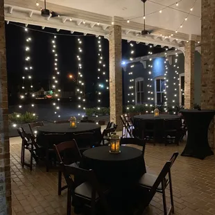 Our patio festoon lights