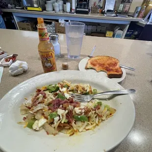 Corn Beef Skillet (half-eaten, i was famished)