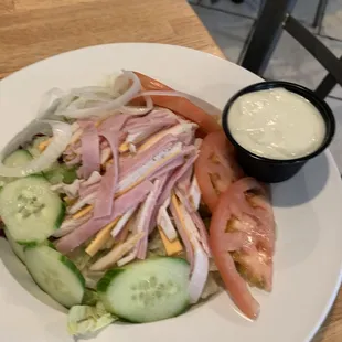 Chef Salad with Blue Cheese Dressing