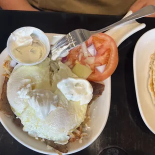 Greek skillet w/pancakes not pictured