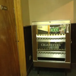 Cigarette machine! If it's 1 AM and you're jonesing, head to the back for your oasis.