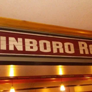 The doorway between the trolley car and the building . . .