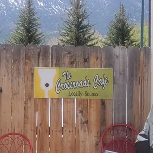 Eating lunch outside. Best burger in town. Today, we had a smoky burger and reg burger with fries. Yummmm