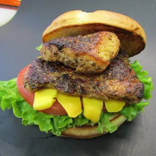 Carribean Jerk Fish Sandwich