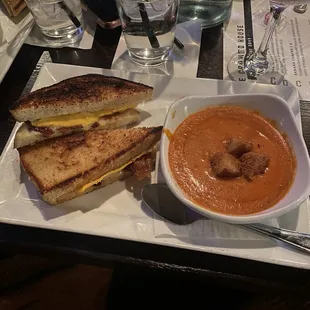 Grilled Cheese and Tomato Soup