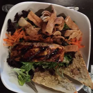 Asian Glazed Salmon Salad