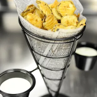 Appetizers!  Dill Pickle Chips