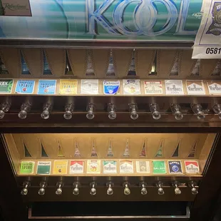 A cigarette vending machine