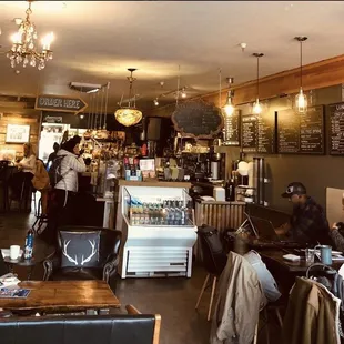 Inside The Crown Coffee Bar.
