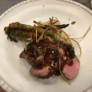 a plate of food on a table