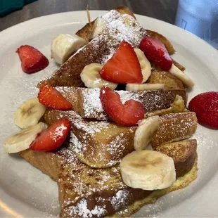 Strawberry banana French toast