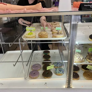 The young lady is telling us about the beauties on display!