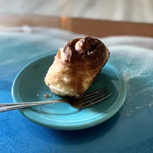 Cinnamon roll- but one later already eaten.