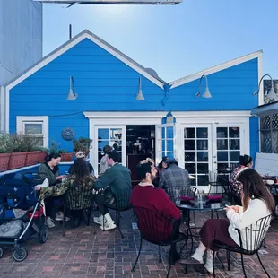 the lovely outdoor patio