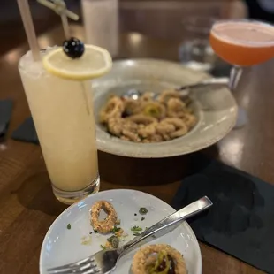 Calamari, Saturn &amp; paper plane