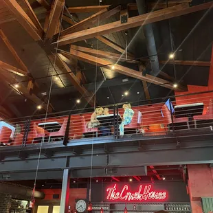 Upstairs seating