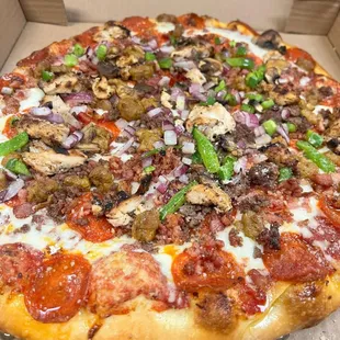 a pizza in a box