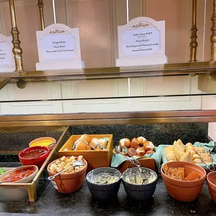 a variety of food items