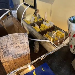 They hand out information on every type of crystal or stone you buy!