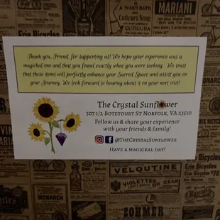 Contact and social media info