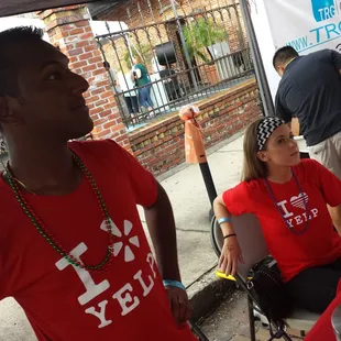 Here I am with my Yelp friends!