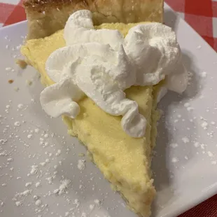 Homemade Lemon Custard Pie