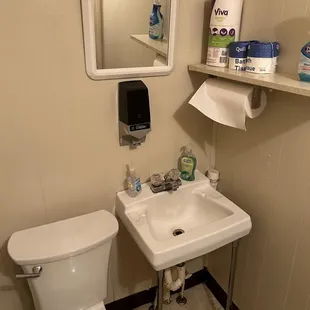 Bathroom needs some help.