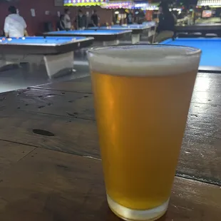 Beer and pool area