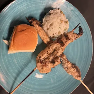 Jerk Chicken with rice and peas