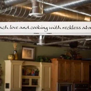 Sign from Culinary Center