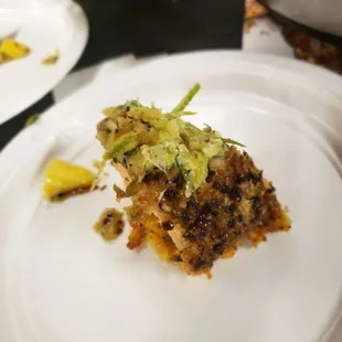 Plated dish for the judges