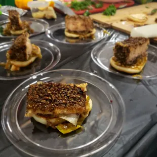 Plated dish for the judges