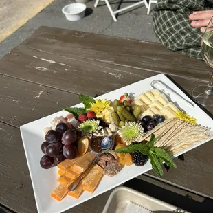 Two and One Cheese and Charcuterie Board