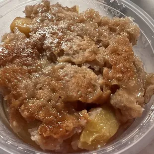 Peach cobbler