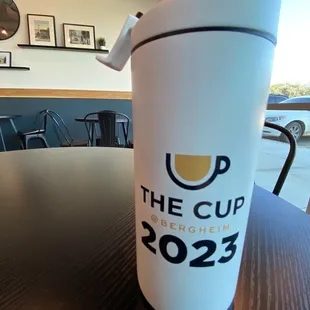 Get free refills all year with the purchase of this tumbler!