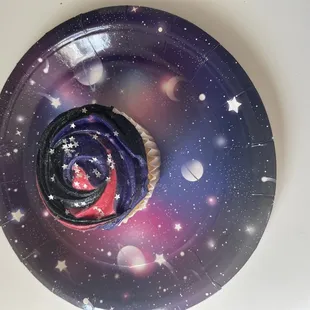 a space themed plate