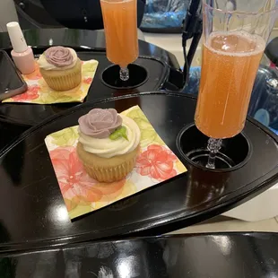 Pampering session, the cupcakes were a perfect addition!