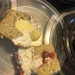 My half and what the filling looks like.
