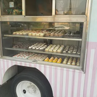 Variety of unlabeled cupcakes