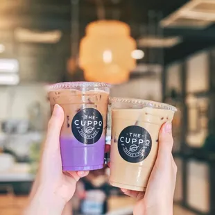 Ube Latte, Lavender Latte IG: @joyyeats