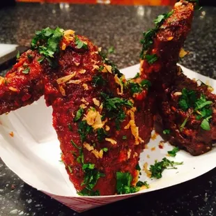 An explosion of flavors and tender, yet crispy chicken!