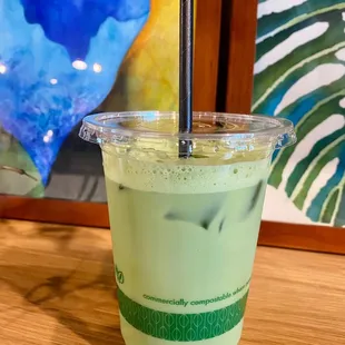 Lavender Matcha Latte