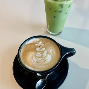 Iced Lavender Matcha